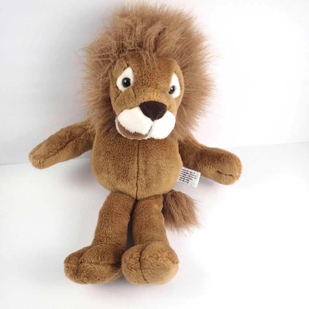 Russ Inc Lion Vintage Hand Puppet 16" Plush Brown NO SOUND